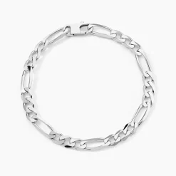 Outlet Histoire d'Or Bracelet Vivian Maille Alternee 1/3 Argent Blanc