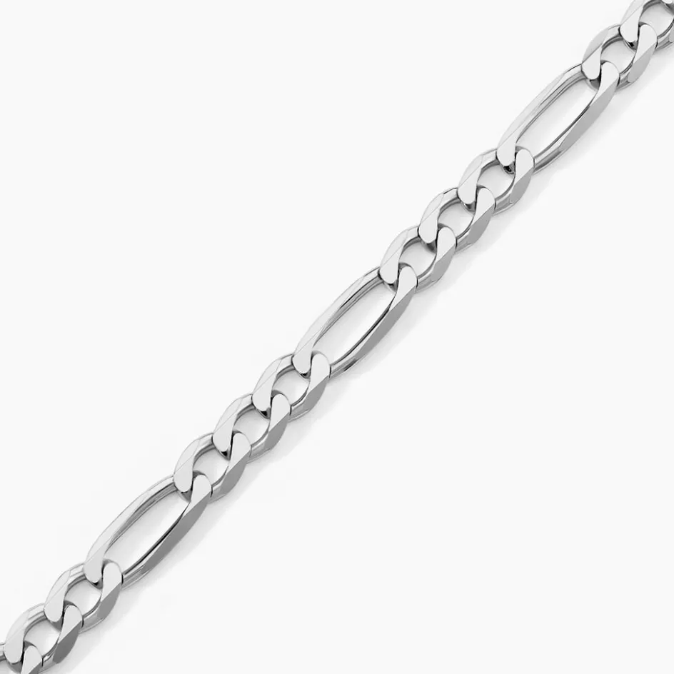 Outlet Histoire d'Or Bracelet Vivian Maille Alternee 1/3 Argent Blanc