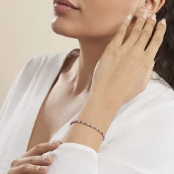 Outlet Histoire d'Or Bracelet Zoelia Plaqué Or Jaune Pierres De Synthèse plaqué or jaune pierre bleu