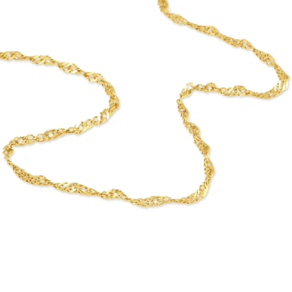 Best Histoire d'Or Chaîne Abbygail Maille Singapour Or Jaune