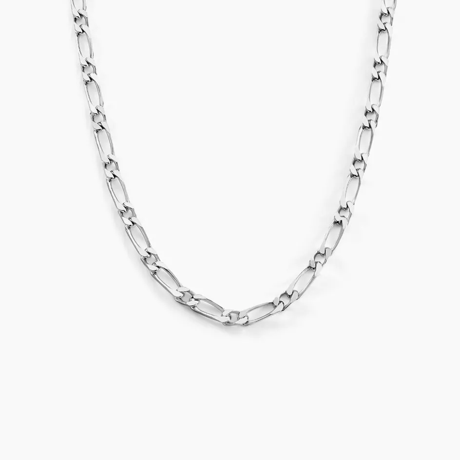 Sale Histoire d'Or Chaîne Anilo Maille Alternée Argent Blanc