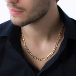 Sale Histoire d'Or Chaîne Cameo Maille Alternee 1/3 or jaune