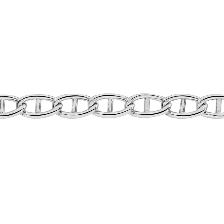 New Histoire d'Or Chaîne Capucin Maille Marine Plate or blanc