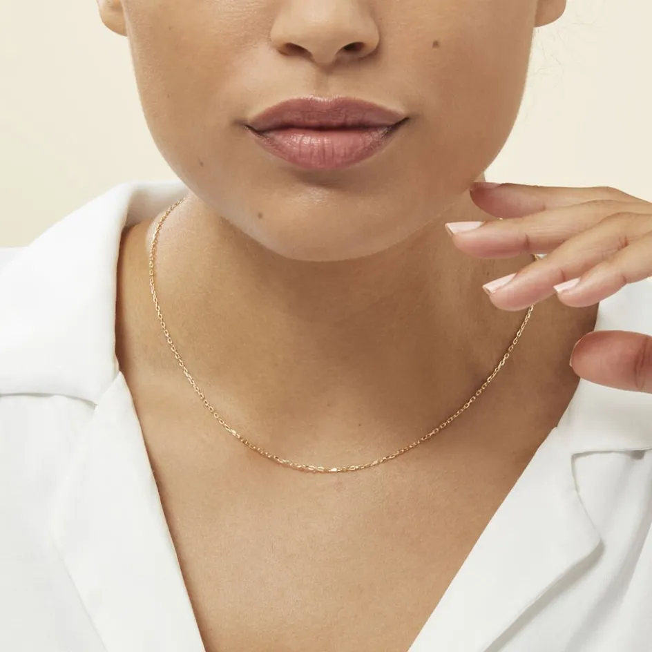 Outlet Histoire d'Or Chaîne Igoa Maille Forçat Diamantee Or Jaune