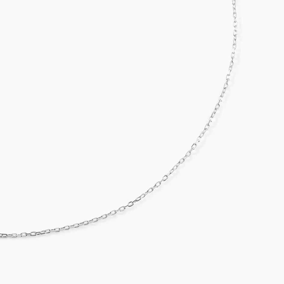 Outlet Histoire d'Or Chaîne Ilan Maille Forçat Ronde Or Blanc