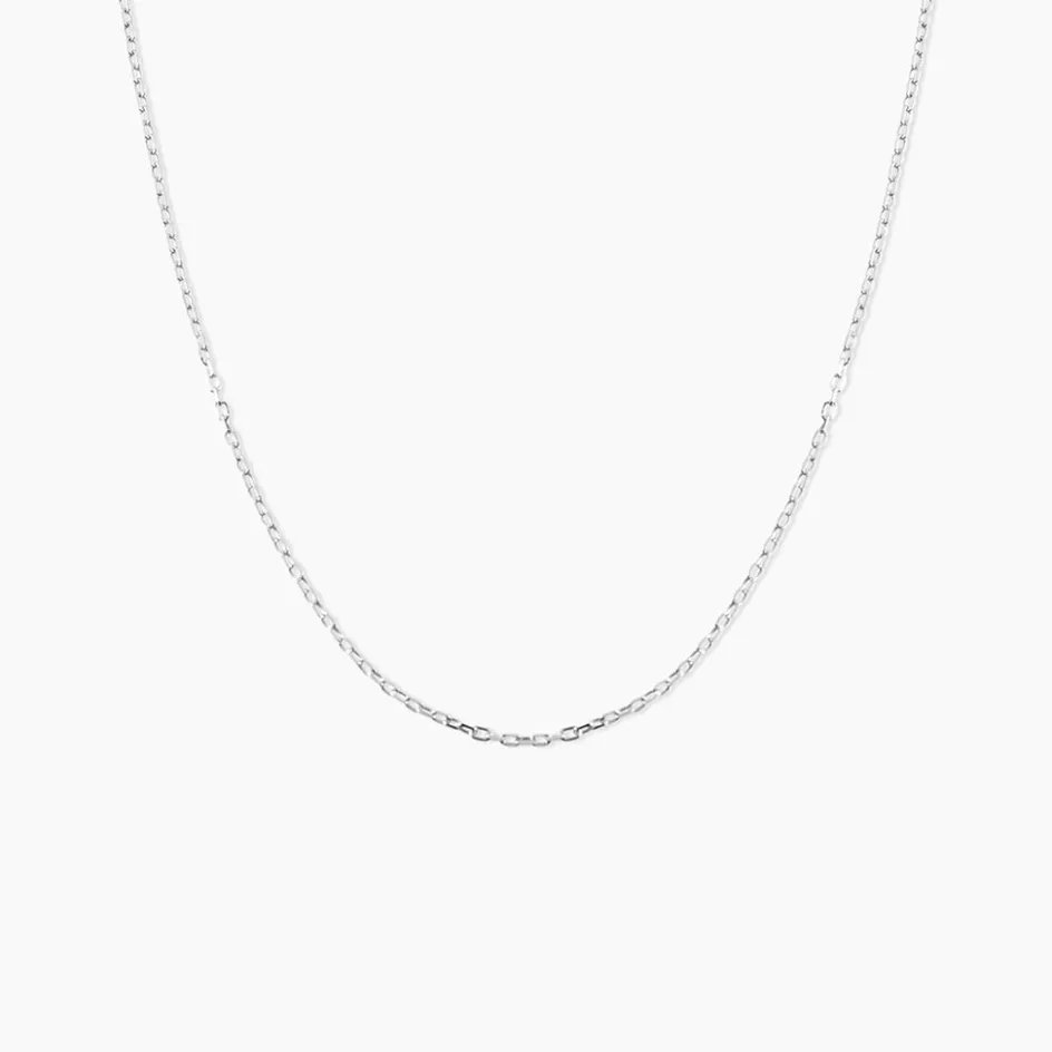 Outlet Histoire d'Or Chaîne Ilan Maille Forçat Ronde Or Blanc