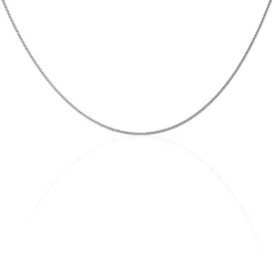 Histoire d'Or Chaîne Imad Maille Gourmette or blanc