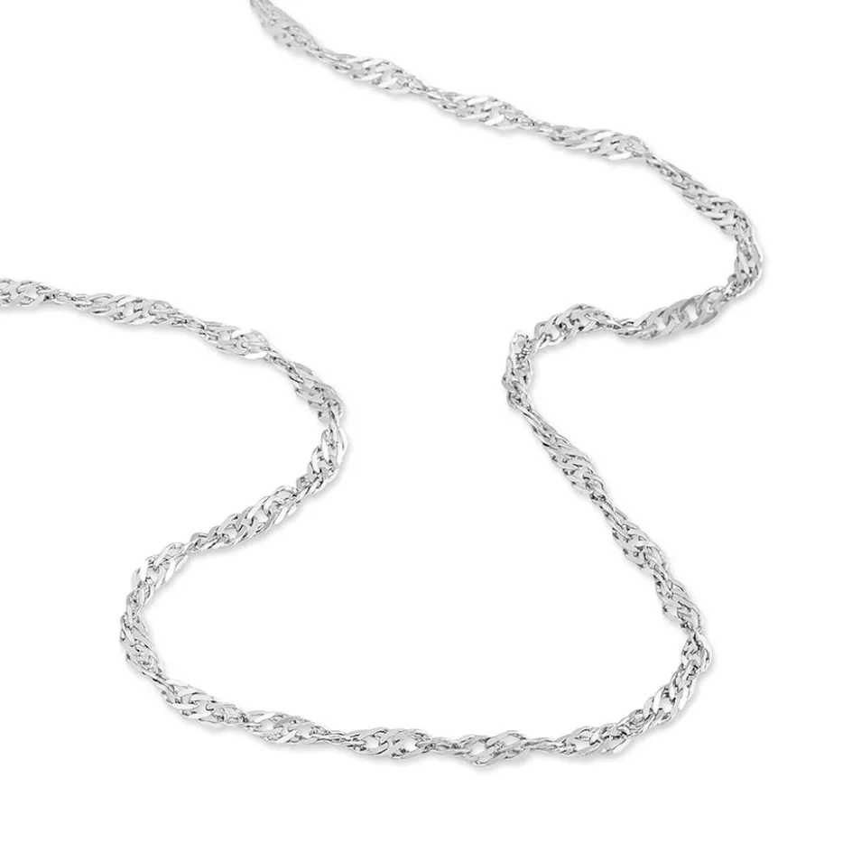 Outlet Histoire d'Or Chaîne Olaae Maills Singapour Or Blanc