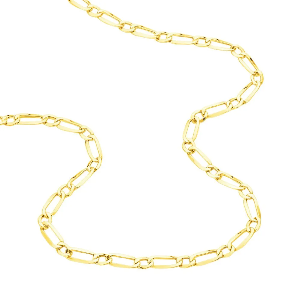 Histoire d'Or Chaîne Ophelio Maille Alternee 1/1 or jaune