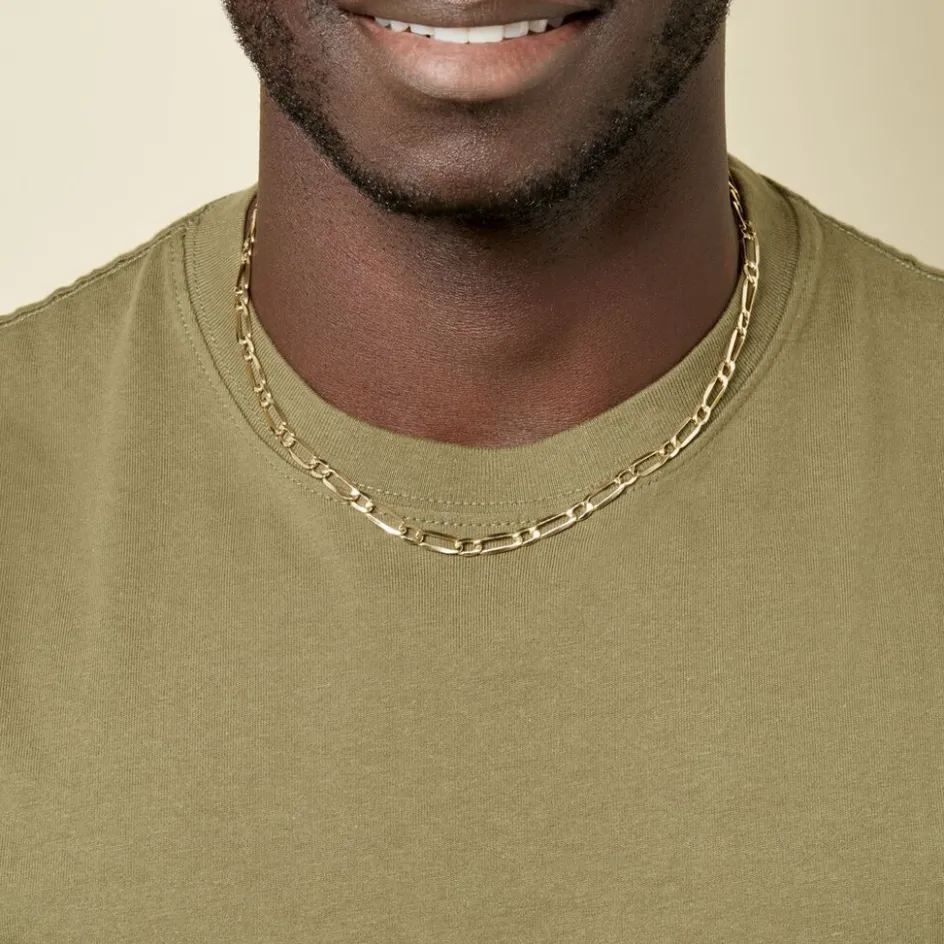 Histoire d'Or Chaîne Ophelio Maille Alternee 1/1 or jaune