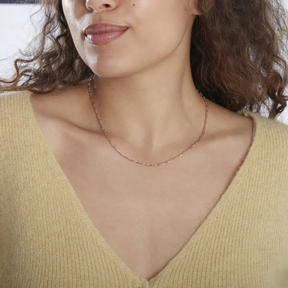 Histoire d'Or Chaîne Ophelio Maille Alternee 1/1* Colliers|Colliers