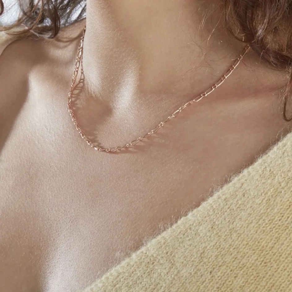 Histoire d'Or Chaîne Ophelio Maille Alternee 1/1* Colliers|Colliers