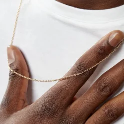 Best Histoire d'Or Chaîne Vince Plaqué Or Jaune