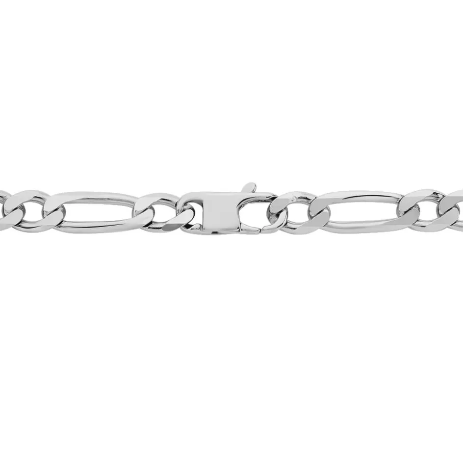 Clearance Histoire d'Or Chaîne Vivian Maille Alternee 1/3 Argent Blanc