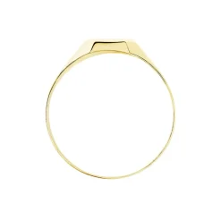 Best Histoire d'Or Chevalière Malcolm Carree Or Jaune Oxyde De Zirconium