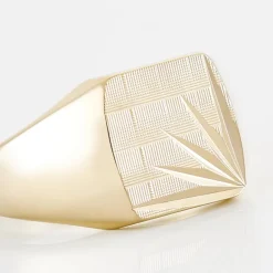 Sale Histoire d'Or Chevalière Rafael Plaqué Or Jaune