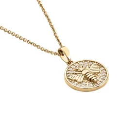 Sale Histoire d'Or Collier Abelha Plaqué Or Jaune Oxyde De Zirconium