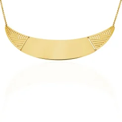 Outlet Histoire d'Or Collier Acier Jaune