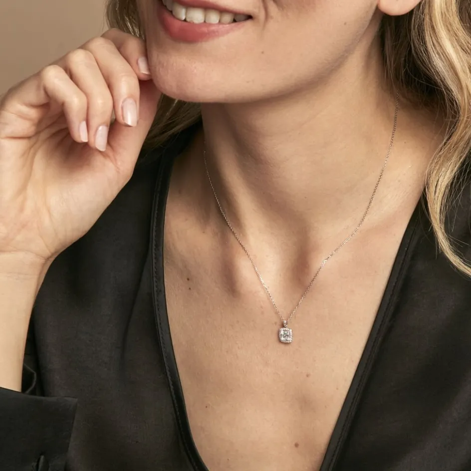 Best Histoire d'Or Collier Adrienne Or Blanc Oxyde De Zirconium