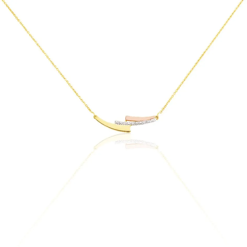 Best Histoire d'Or Collier Ainhoa or tricolore diamant