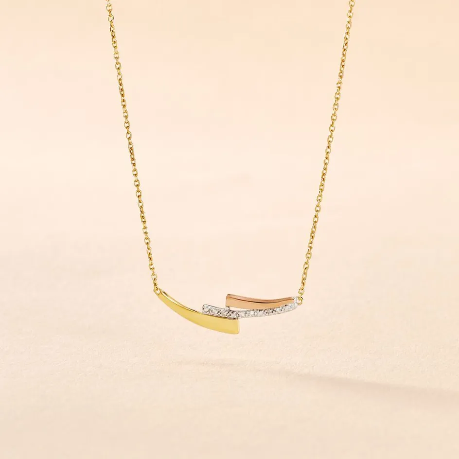 Best Histoire d'Or Collier Ainhoa or tricolore diamant