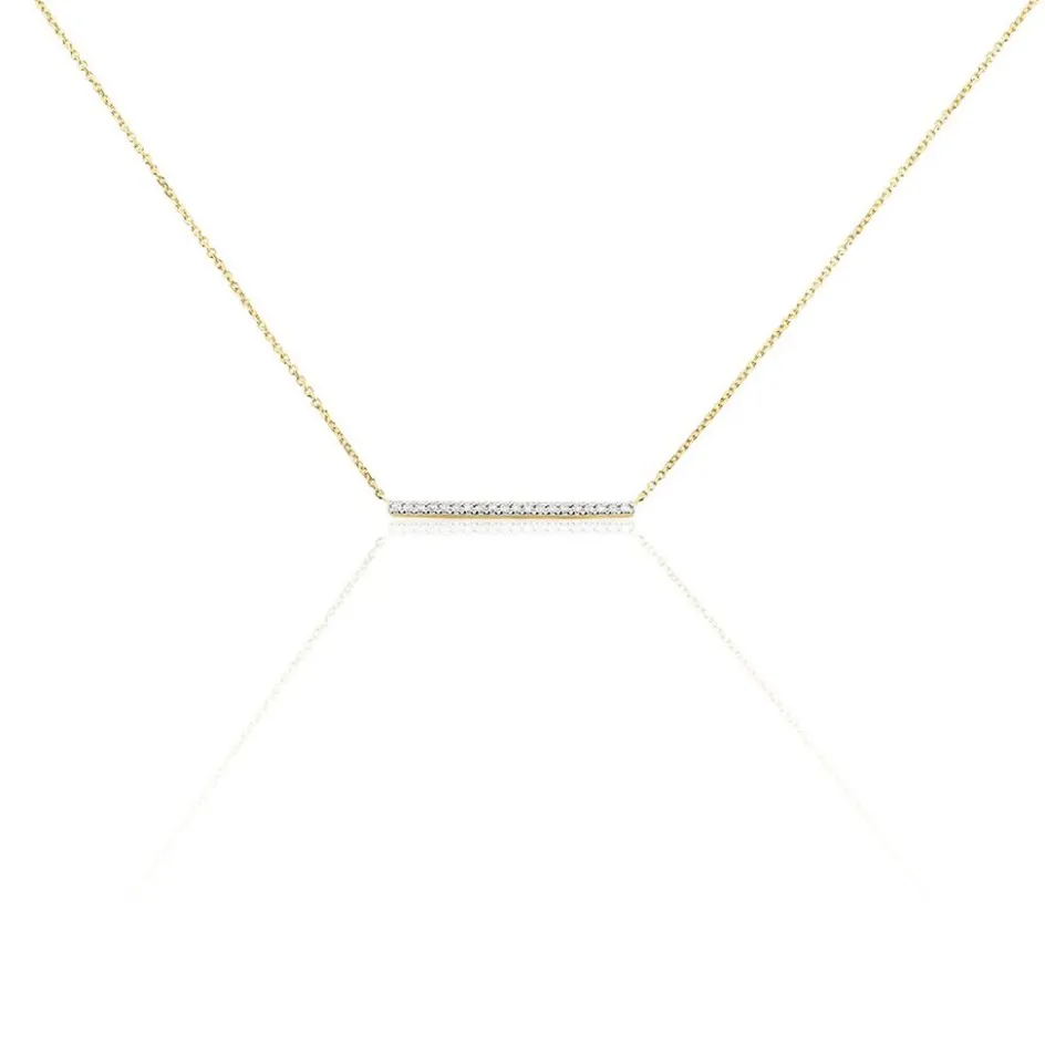 Hot Histoire d'Or Collier Alayna or jaune diamant
