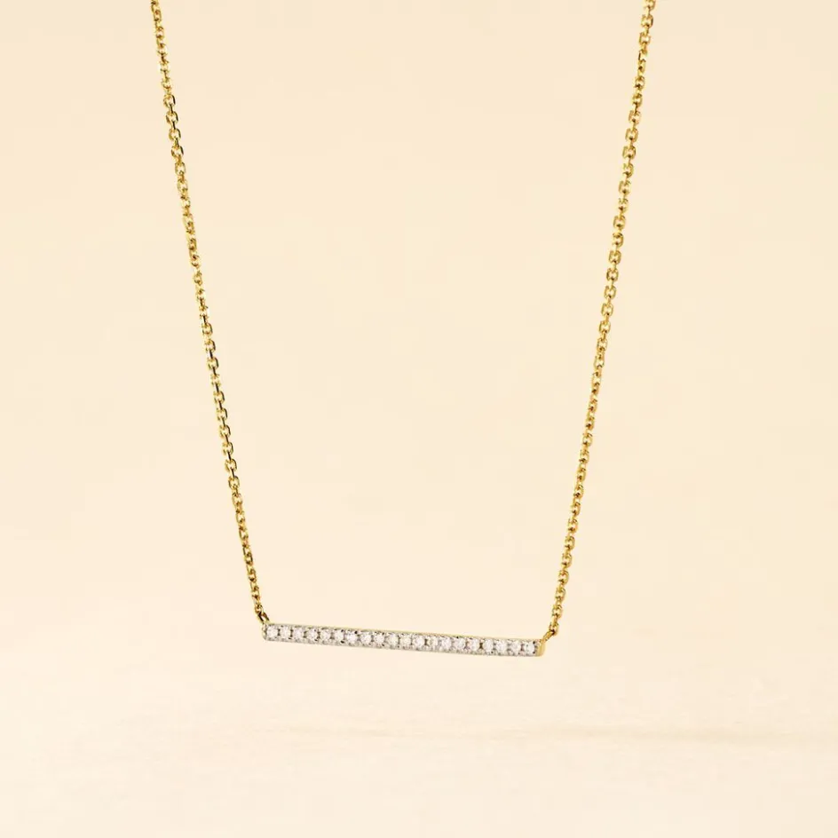 Hot Histoire d'Or Collier Alayna or jaune diamant