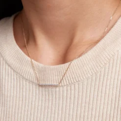 Hot Histoire d'Or Collier Alayna or jaune diamant