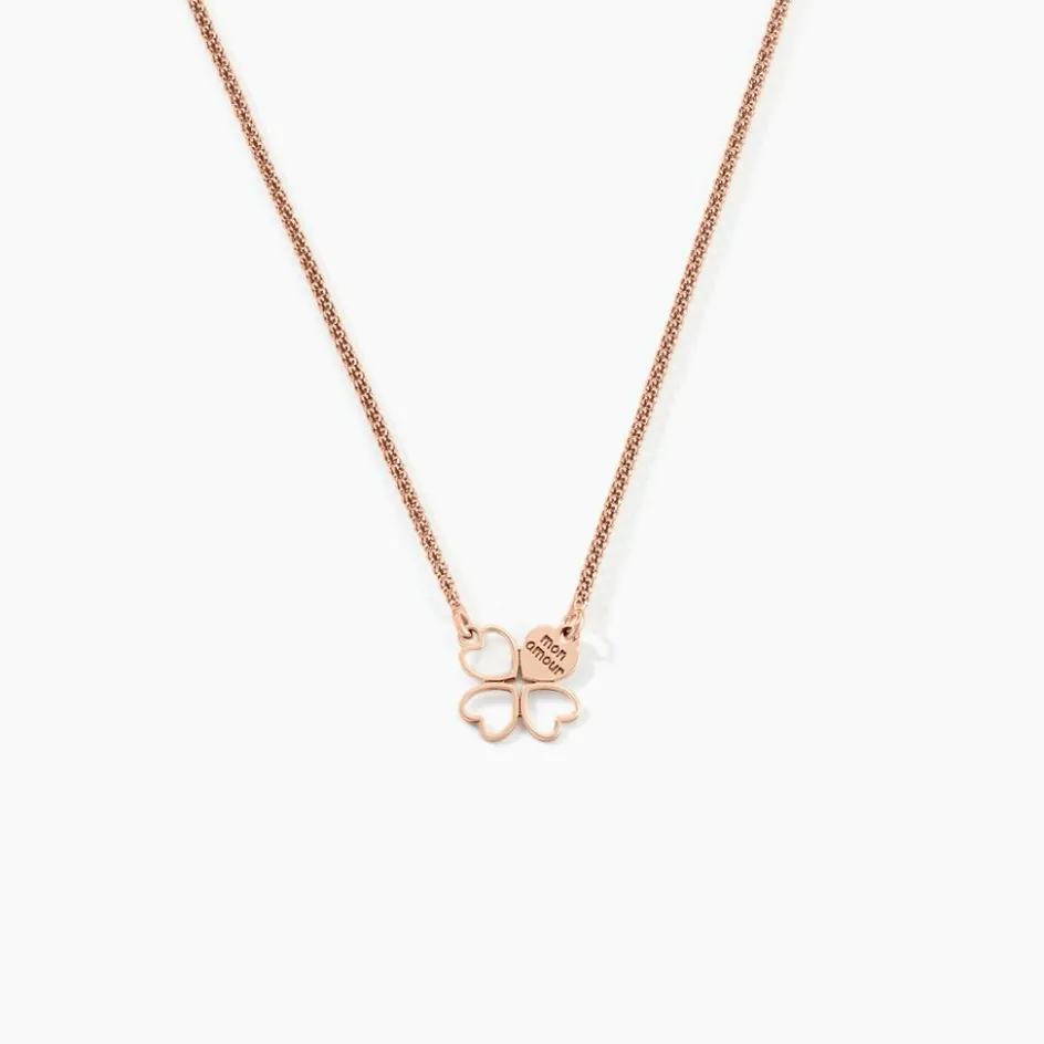 Best Histoire d'Or Collier Amorette Argent Rose