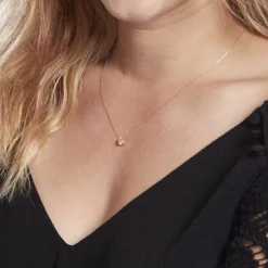 Clearance Histoire d'Or Collier Aphrodite Or Jaune Diamant Synthetique or jaune diamant synthétique