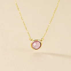 Outlet Histoire d'Or Collier Arenale Or Jaune Amethyste or jaune amethyste violette