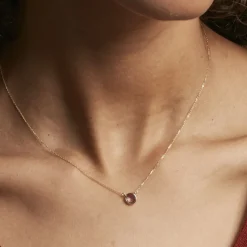 Outlet Histoire d'Or Collier Arenale Or Jaune Amethyste or jaune amethyste violette