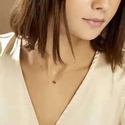 Discount Histoire d'Or Collier Arenale Or Jaune Quartz or jaune quartz marron