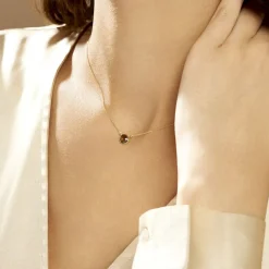 Discount Histoire d'Or Collier Arenale Or Jaune Quartz or jaune quartz marron