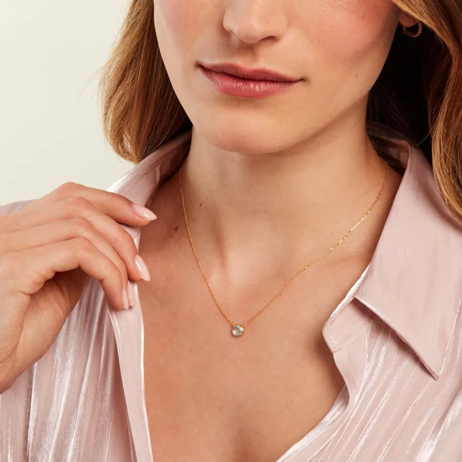 Clearance Histoire d'Or Collier Arenale Or Jaune Topaze or jaune topaze bleu sky