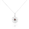 Clearance Histoire d'Or Collier Argent Blanc Aeson Ambre