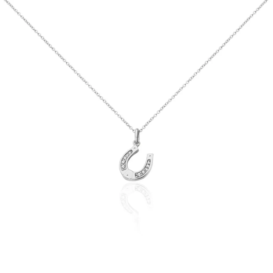Sale Histoire d'Or Collier Argent Blanc Centaures Oxyde De Zirconium