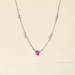 Hot Histoire d'Or Collier Argent Blanc Declaration Oxyde De Zirconium argent blanc oxyde