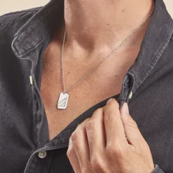 Outlet Histoire d'Or Collier Argent Blanc Djimy