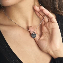 Clearance Histoire d'Or Collier Argent Blanc Laurentin