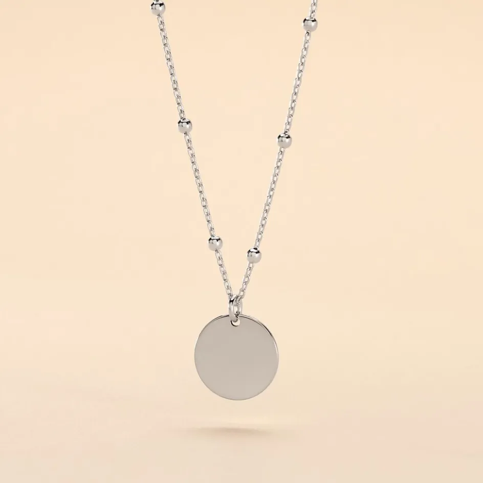 Sale Histoire d'Or Collier Argent Blanc Mireio