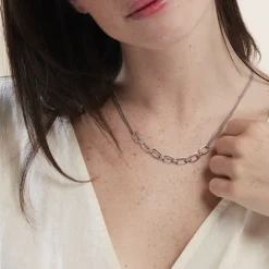 Sale Histoire d'Or Collier Argent Blanc Nos