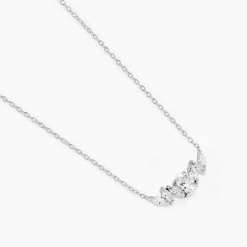 Discount Histoire d'Or Collier Argent Blanc Winter Sweetness Oxyde De Zirconium