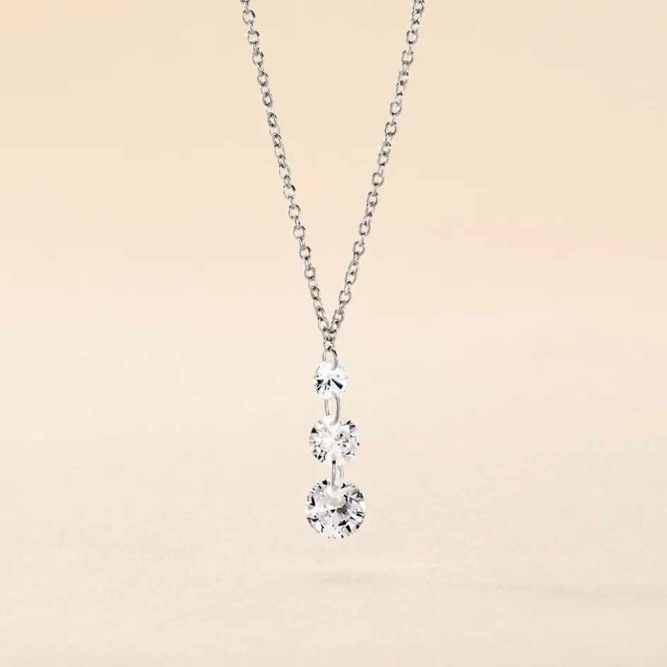 Online Histoire d'Or Collier Argent Constantin argent blanc oxyde