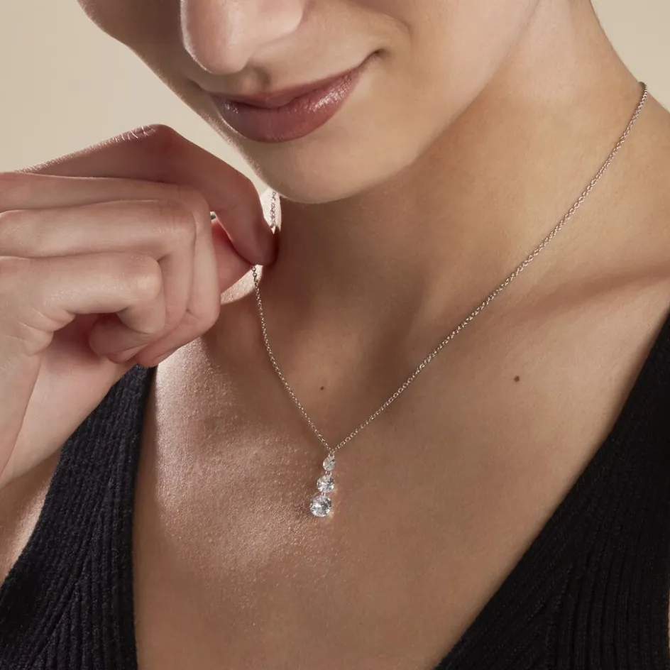 Online Histoire d'Or Collier Argent Constantin argent blanc oxyde