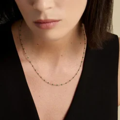 Sale Histoire d'Or Collier Argent Dore Polka argent jaune