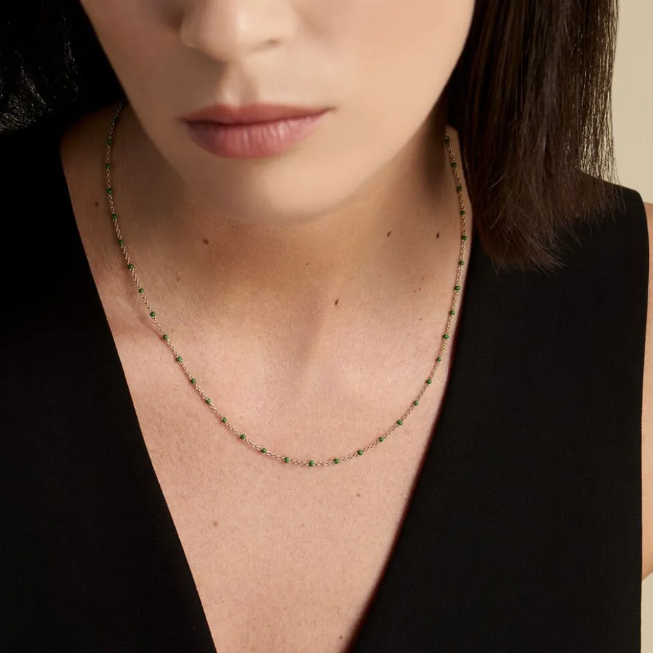 Sale Histoire d'Or Collier Argent Dore Polka argent jaune