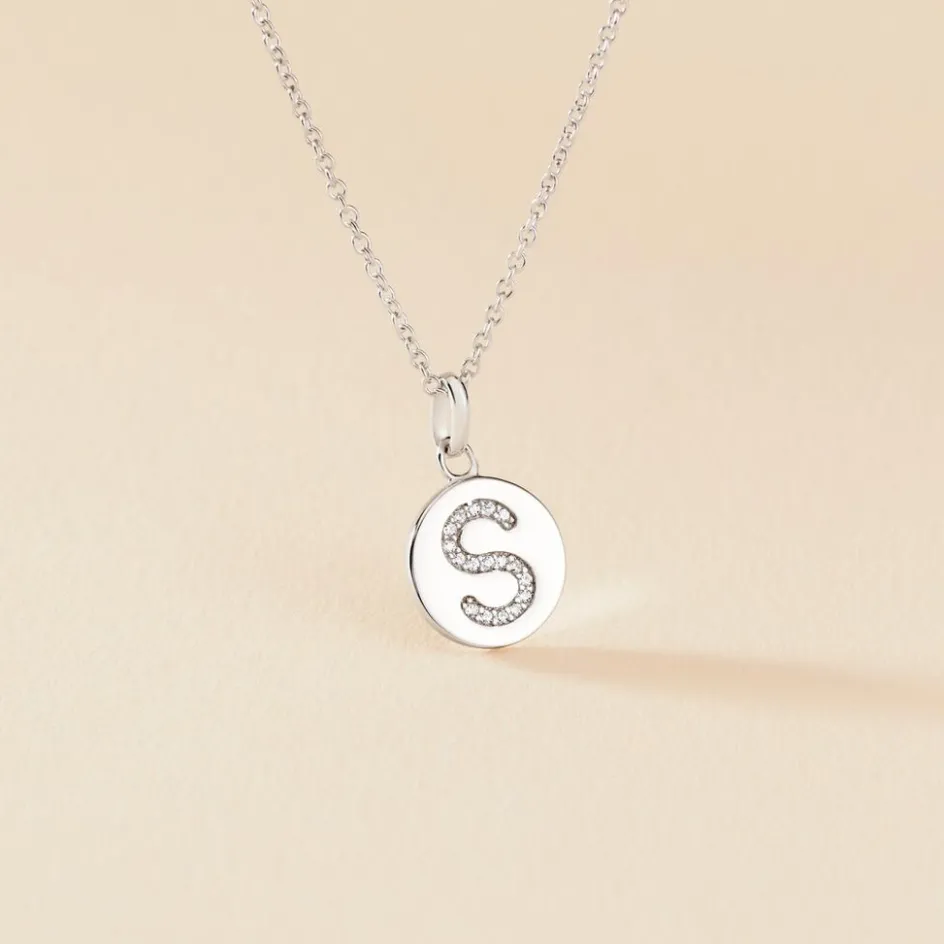 Clearance Histoire d'Or Collier Argent Eugenien Oxydes De Zirconium