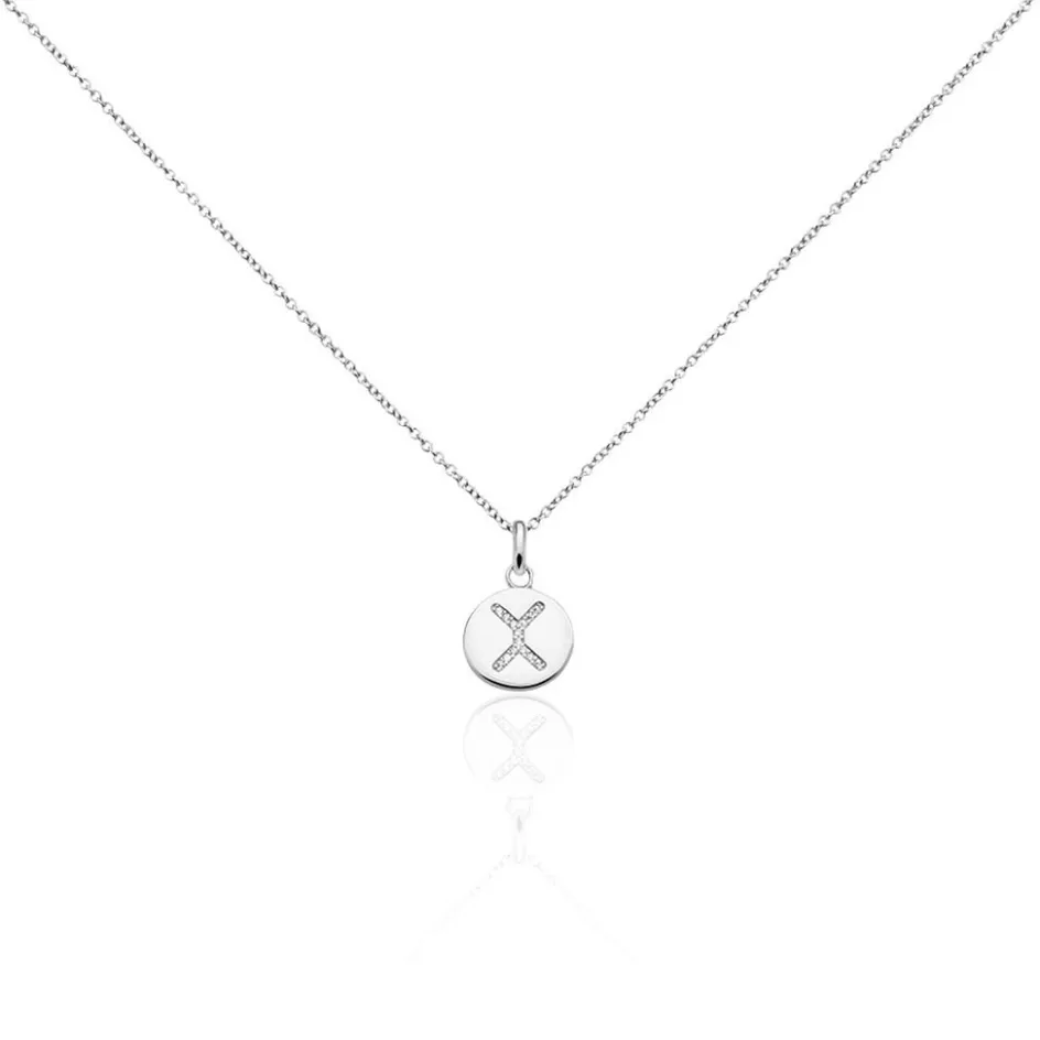 Clearance Histoire d'Or Collier Argent Eugenien Oxydes De Zirconium