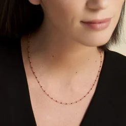 Discount Histoire d'Or Collier Polka argent rose